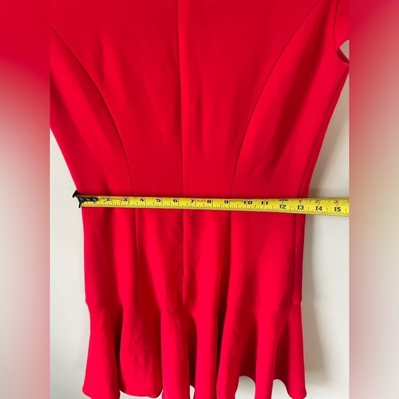 Amanda Uprichard, size small, red flutter skater dress, EUC - Picture 7 of 9